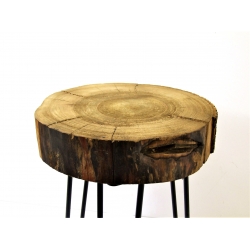 Stolik podręczny z plastra drewna dębowego 32cm